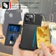 Apple iPhone 16 Plus TPU Back Cover met Kunstleren Wallet Zwart afbeelding 4