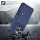Apple iPhone 16 Pro Max TPU Back Cover met Kunstleren Wallet Blauw afbeelding 3