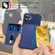 Apple iPhone 17 TPU Back Cover met Kunstleren Wallet Blauw afbeelding 4