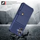 Apple iPhone 17 TPU Back Cover met Kunstleren Wallet Blauw afbeelding 3