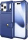 Apple iPhone 17 Pro TPU Back Cover met Kunstleren Wallet Blauw afbeelding 9