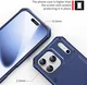 Apple iPhone 17 Pro Max TPU Back Cover met Kunstleren Wallet Blauw afbeelding 8