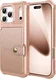 Apple iPhone 17 Pro Max TPU Back Cover met Kunstleren Wallet Roze afbeelding 9