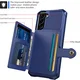 Samsung Galaxy S22 TPU Back Cover met Kunstleren Wallet Blauw afbeelding 8