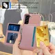 Samsung Galaxy S22 TPU Back Cover met Kunstleren Wallet Roze afbeelding 6