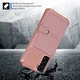 Samsung Galaxy S22 TPU Back Cover met Kunstleren Wallet Roze afbeelding 3