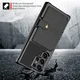 Samsung Galaxy S22 Ultra TPU Back Cover met Kunstleren Wallet Zwart afbeelding 3