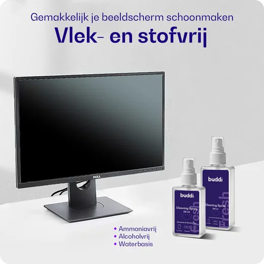 Buddi Fresh Schoonmaak Set Microvezel Doek met Spray 100ml afbeelding 3