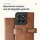 Rosso Element Motorola Moto G87 / G77 / G67 Hoesje Book Case Wallet Bruin afbeelding 3