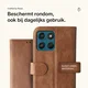 Rosso Element Motorola Moto G57 Power Hoesje Book Case Wallet Bruin afbeelding 3