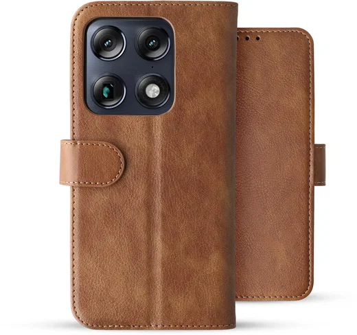 Rosso Element Motorola Signature Hoesje Book Case Wallet Bruin afbeelding 2