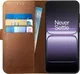 Rosso Deluxe OnePlus Nord 6 Hoesje Echt Leer Book Case Bruin afbeelding 1