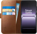 Rosso Deluxe OnePlus Nord 6 Hoesje Echt Leer Book Case Bruin