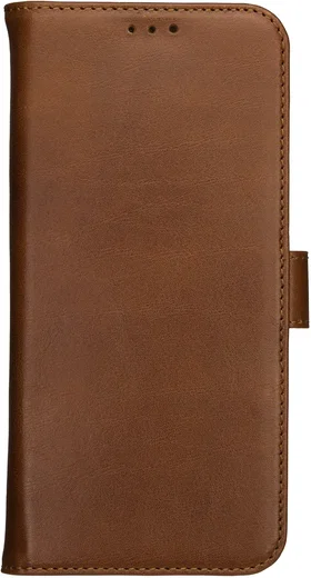 Rosso Deluxe OnePlus Nord 6 Hoesje Echt Leer Book Case Bruin afbeelding 9