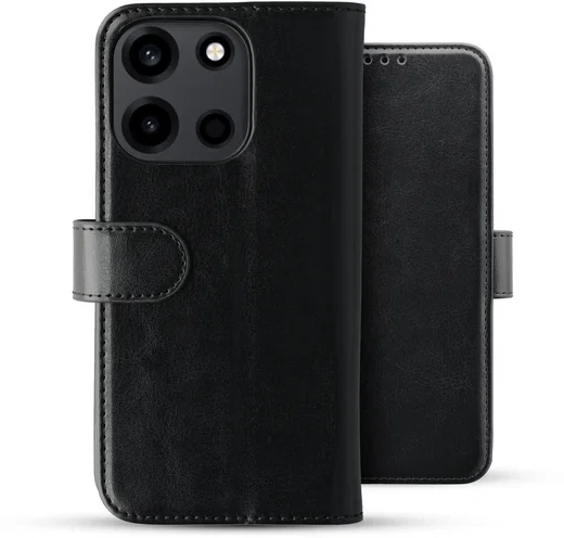 Rosso Element OnePlus Nord 6 Hoesje Book Case Wallet Zwart afbeelding 2