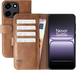 Rosso Element OnePlus Nord 6 Hoesje Book Case Wallet Bruin afbeelding