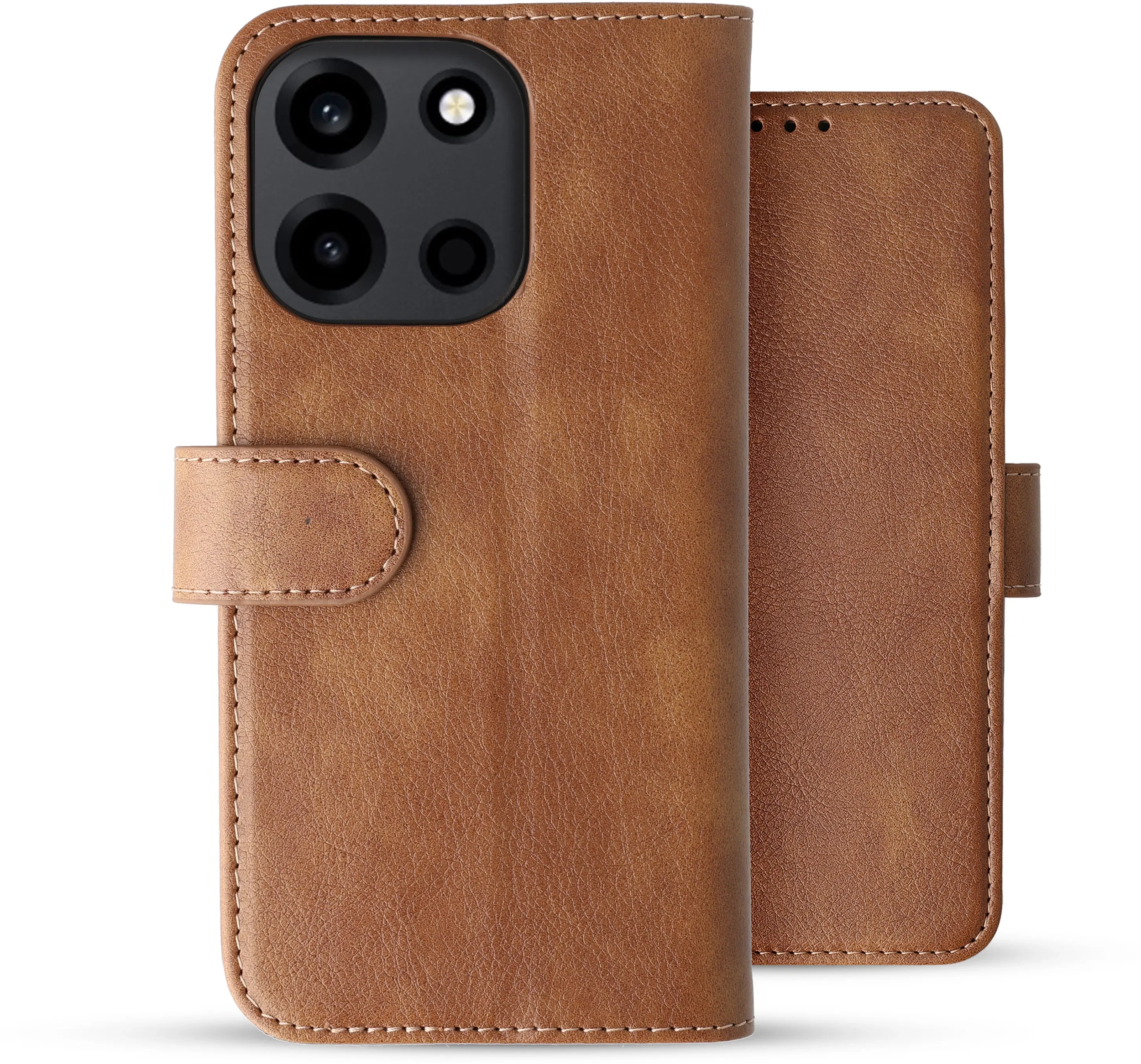 Rosso Element OnePlus Nord 6 Hoesje Book Case Wallet Bruin afbeelding 2