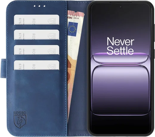 Rosso Element OnePlus Nord 6 Hoesje Book Case Wallet Blauw afbeelding 6