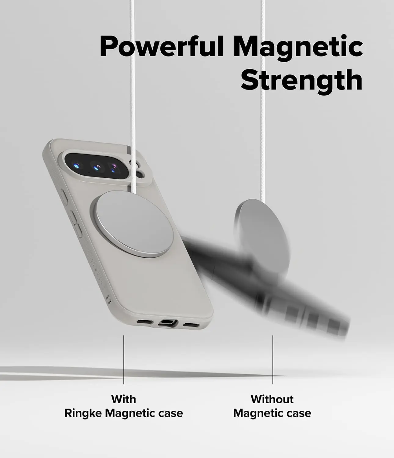 Ringke Onyx Magnetic Google Pixel 10 Pro Hoesje MagSafe Grijs afbeelding 4