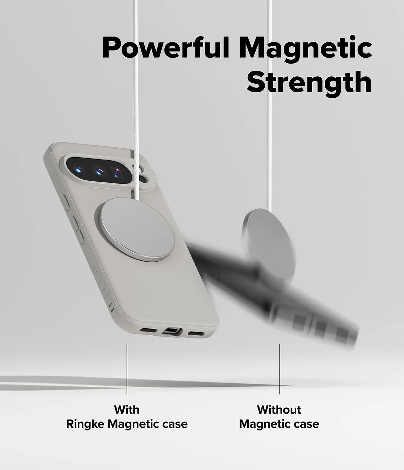 Ringke Onyx Magnetic Google Pixel 10 Pro XL Hoesje MagSafe Grijs afbeelding 4