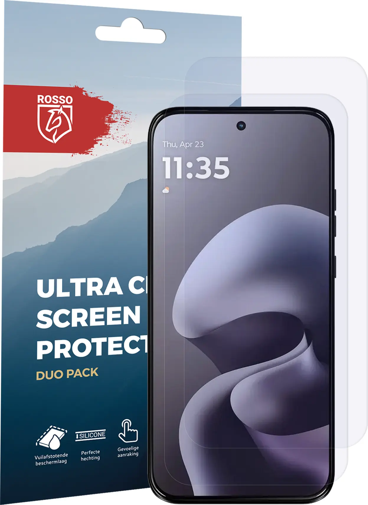 Rosso Motorola Moto G67 Screen Protector Case Friendly Folie Duo Pack afbeelding 8
