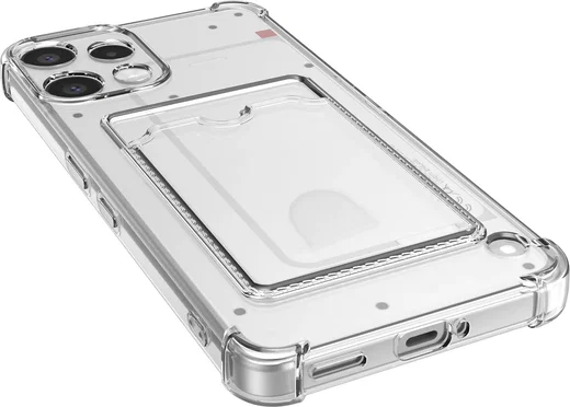 Nothing Phone (3a) Lite Hoesje Dun TPU met Pasjeshouder Back Cover Transparant afbeelding 7