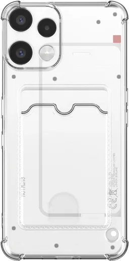Nothing Phone (3a) Lite Hoesje Dun TPU met Pasjeshouder Back Cover Transparant afbeelding 4