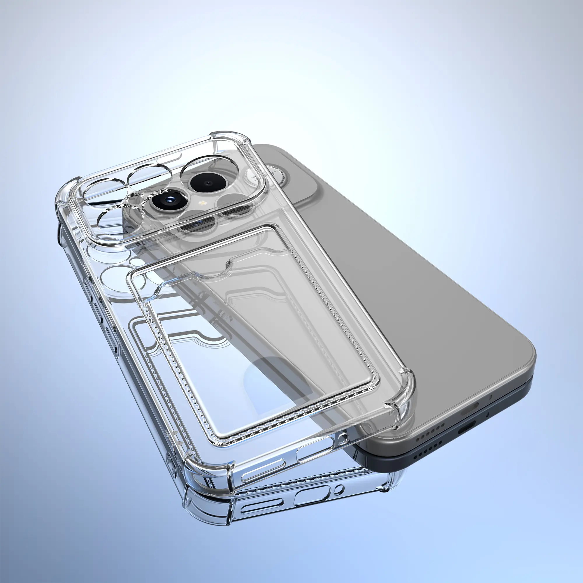 Xiaomi Poco F8 Ultra Hoesje Dun TPU met Pasjeshouder Back Cover Transparant afbeelding 9