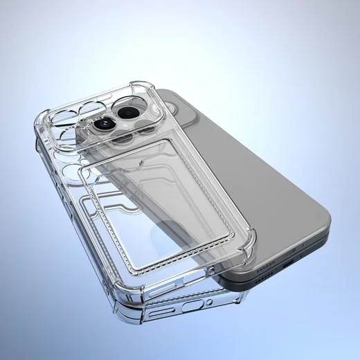 Xiaomi Poco F8 Ultra Hoesje Dun TPU met Pasjeshouder Back Cover Transparant afbeelding 9