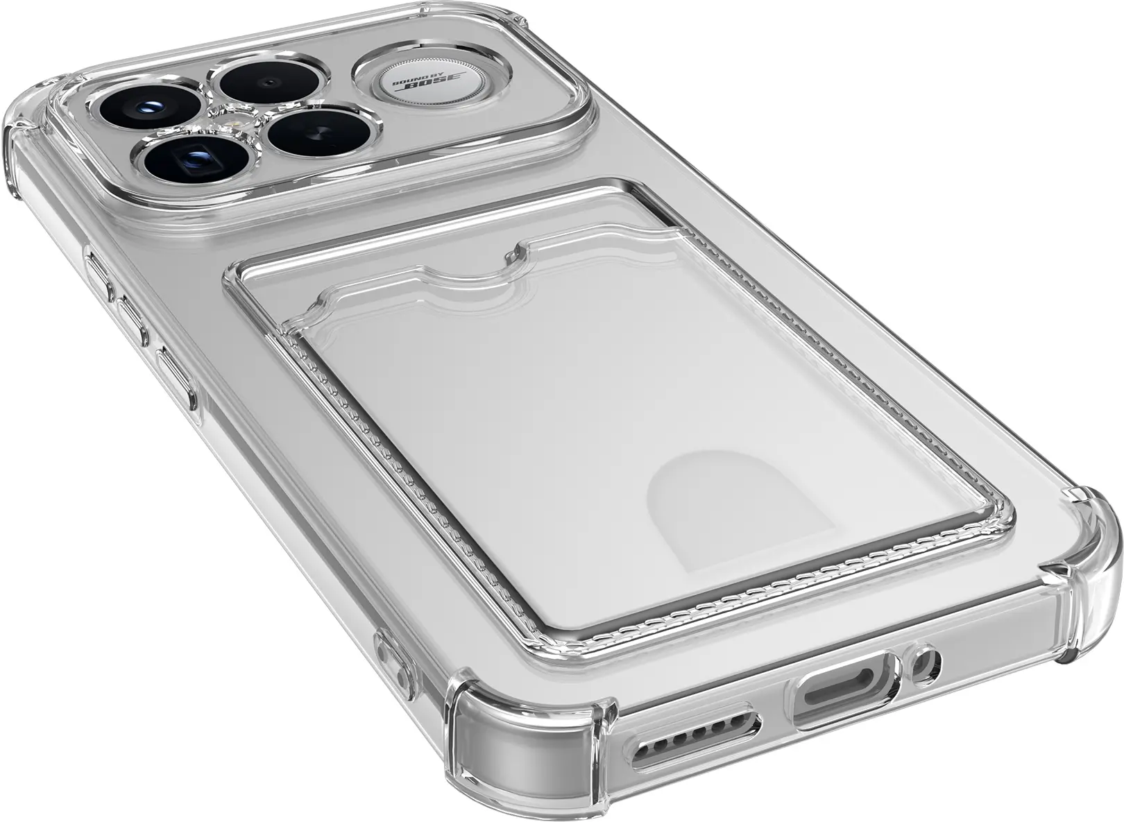 Xiaomi Poco F8 Ultra Hoesje Dun TPU met Pasjeshouder Back Cover Transparant afbeelding 8