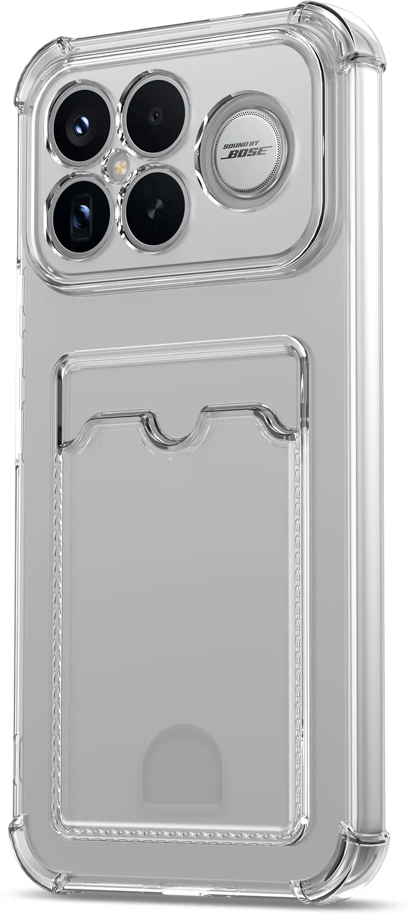 Xiaomi Poco F8 Ultra Hoesje Dun TPU met Pasjeshouder Back Cover Transparant afbeelding 4