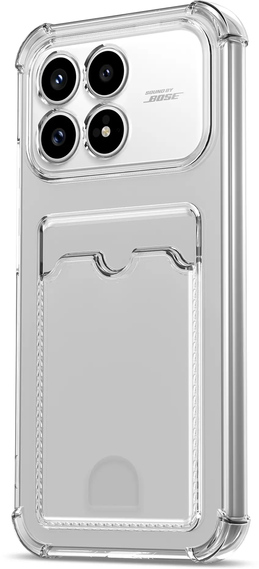 Xiaomi Poco F8 Pro Hoesje Dun TPU met Pasjeshouder Back Cover Transparant afbeelding 4