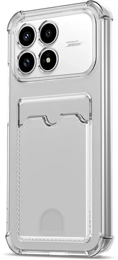 Xiaomi Poco F8 Pro Hoesje Dun TPU met Pasjeshouder Back Cover Transparant afbeelding 4