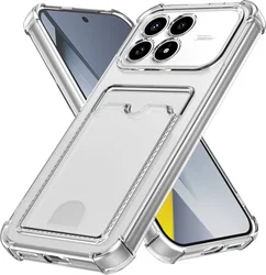 Xiaomi Poco F8 Pro Hoesje Dun TPU met Pasjeshouder Back Cover Transparant afbeelding