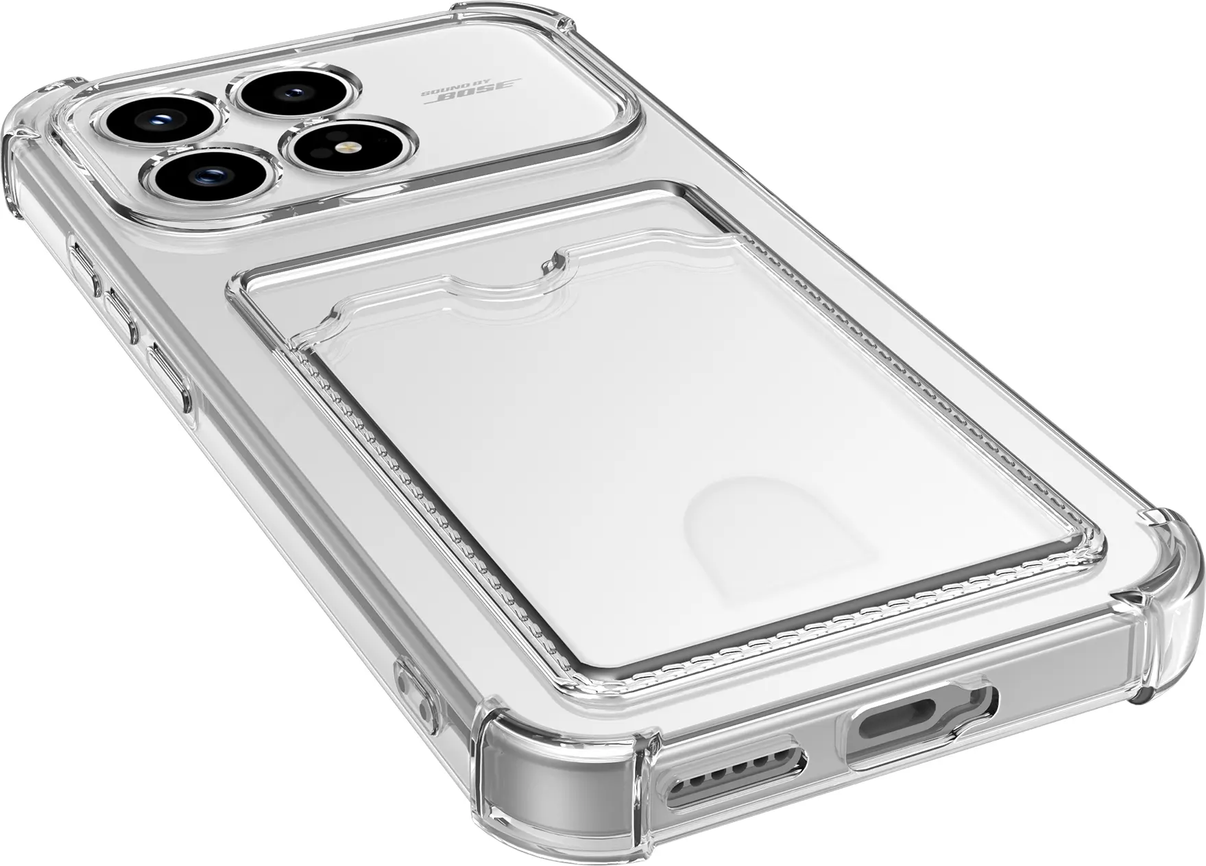 Xiaomi Poco F8 Pro Hoesje Dun TPU met Pasjeshouder Back Cover Transparant afbeelding 6