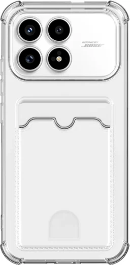 Xiaomi Poco F8 Pro Hoesje Dun TPU met Pasjeshouder Back Cover Transparant afbeelding 9