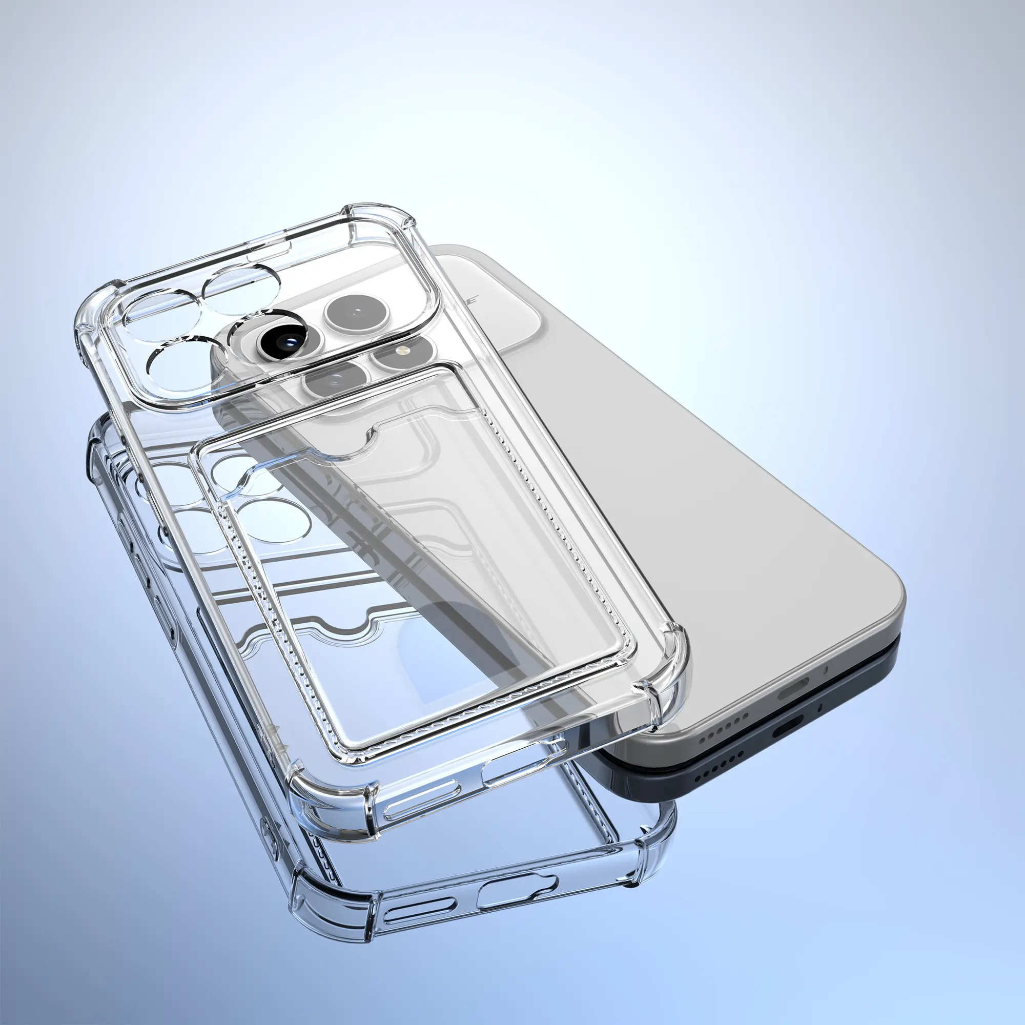 Xiaomi Poco F8 Pro Hoesje Dun TPU met Pasjeshouder Back Cover Transparant afbeelding 8