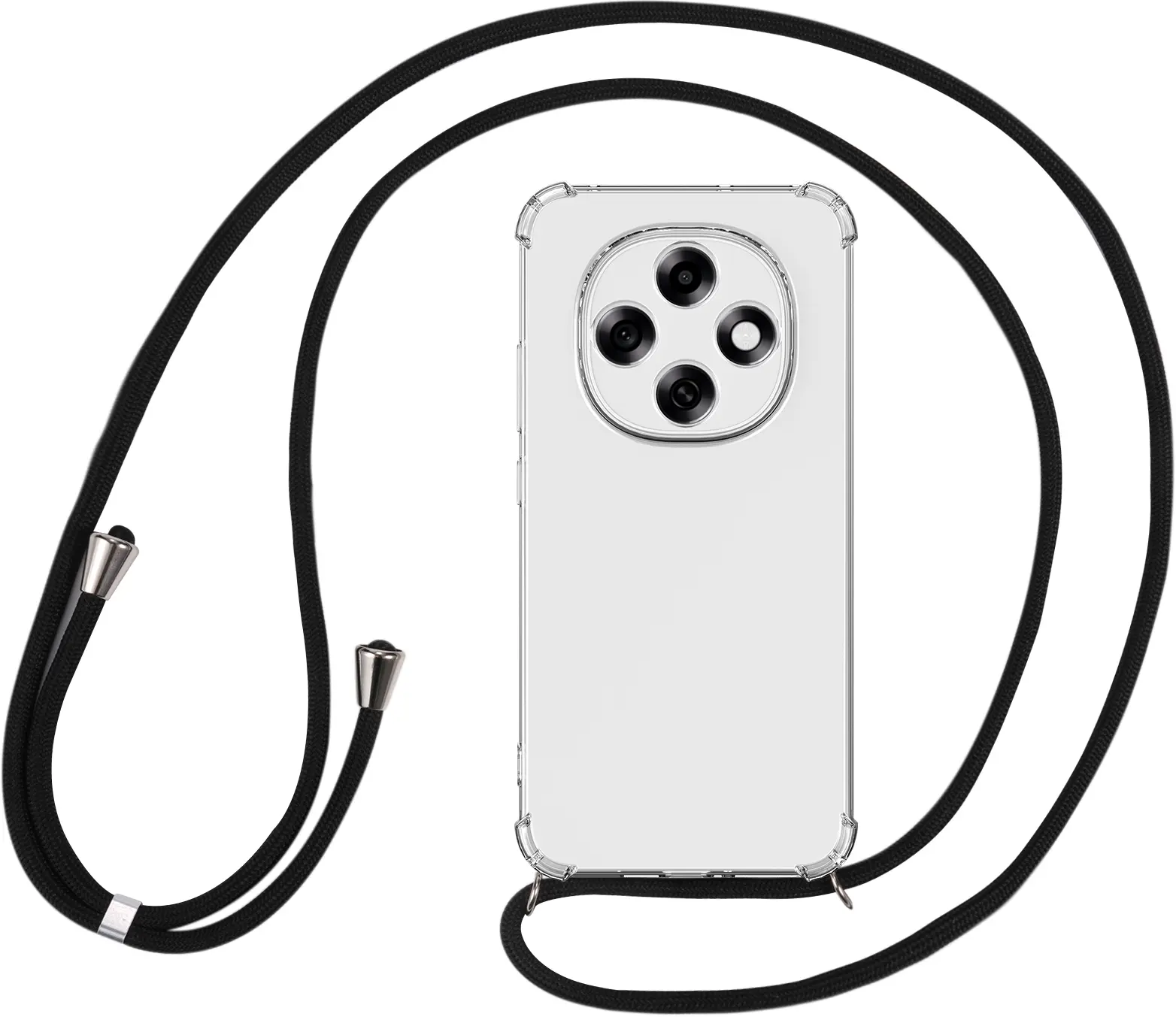 Oppo A6 Pro 5G Hoesje met Koord Schokbestendig TPU Transparant afbeelding 6