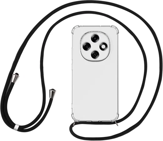 Oppo A6 Pro 5G Hoesje met Koord Schokbestendig TPU Transparant afbeelding 6