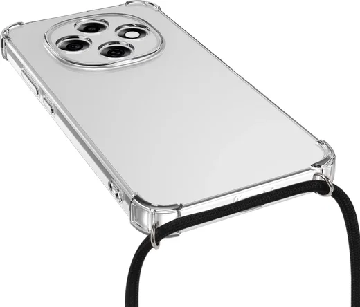 Oppo A6 Pro 5G Hoesje met Koord Schokbestendig TPU Transparant afbeelding 5