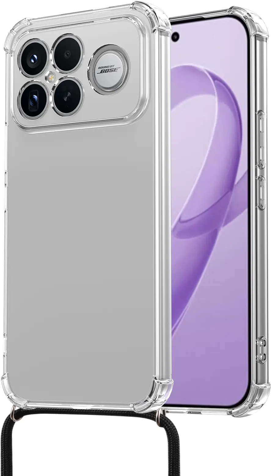 Xiaomi Poco F8 Ultra Hoesje met Koord Schokbestendig TPU Transparant afbeelding 2