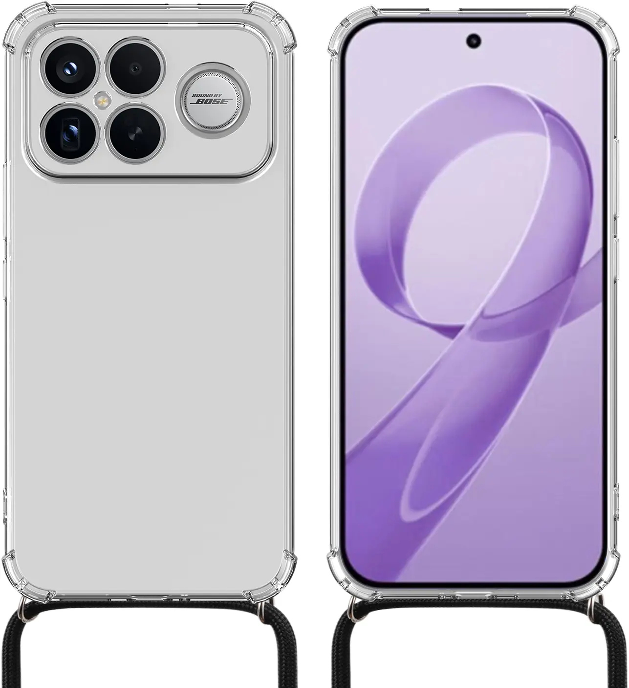 Xiaomi Poco F8 Ultra Hoesje met Koord Schokbestendig TPU Transparant afbeelding 7