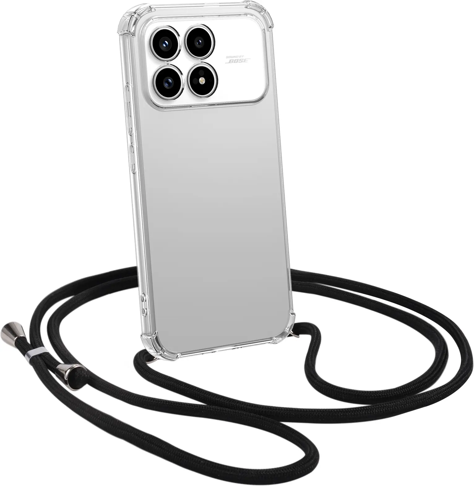 Xiaomi Poco F8 Pro Hoesje met Koord Schokbestendig TPU Transparant afbeelding 1