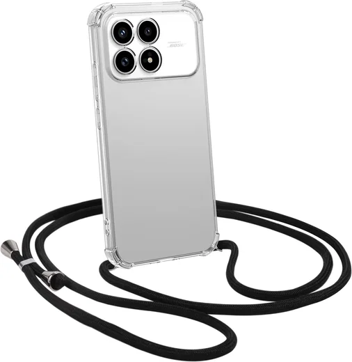 Xiaomi Poco F8 Pro Hoesje met Koord Schokbestendig TPU Transparant afbeelding 1