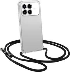 Xiaomi Poco F8 Pro Hoesje met Koord Schokbestendig TPU Transparant afbeelding