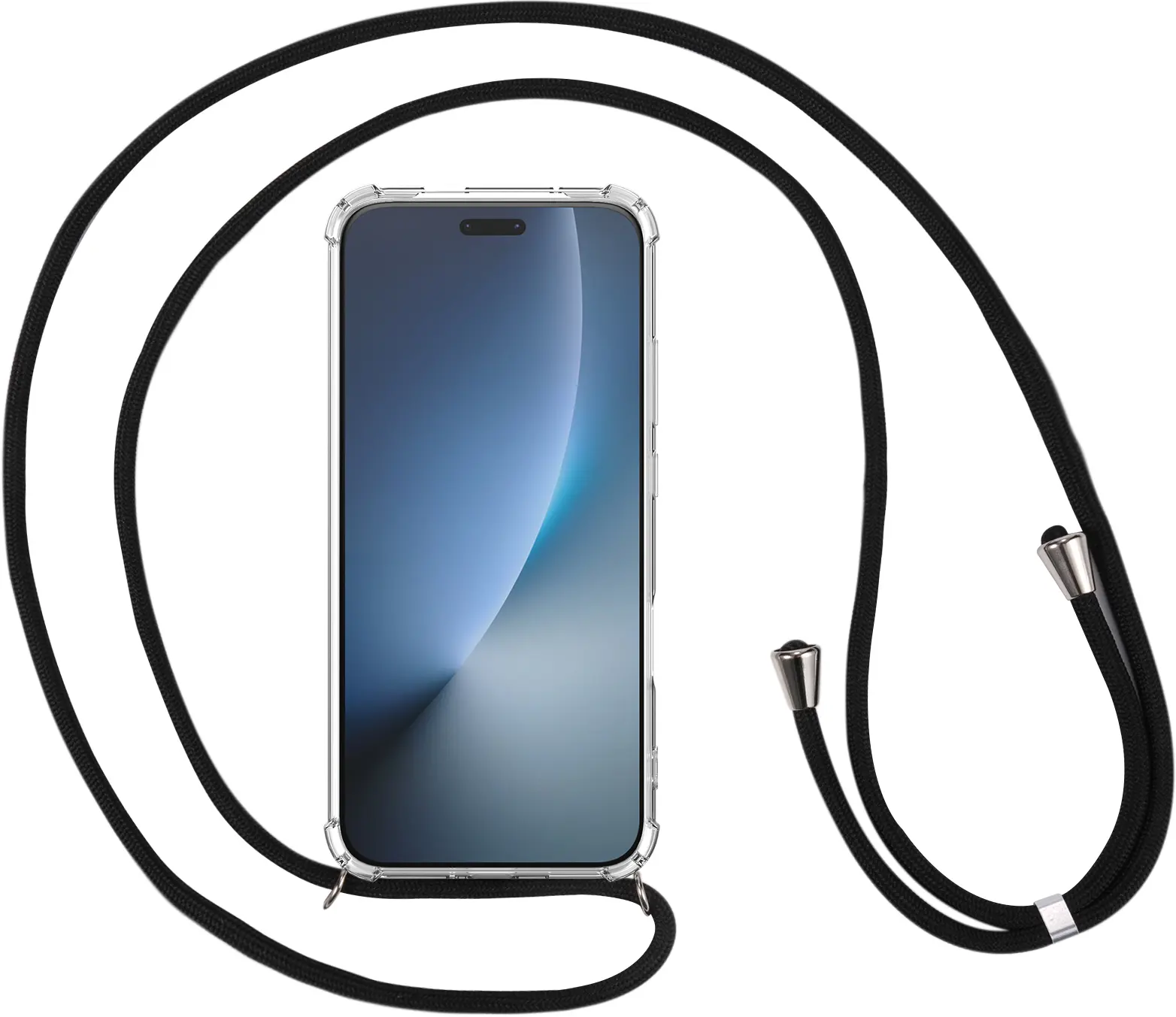 Honor Magic 8 Pro Hoesje met Koord Schokbestendig TPU Transparant afbeelding 5