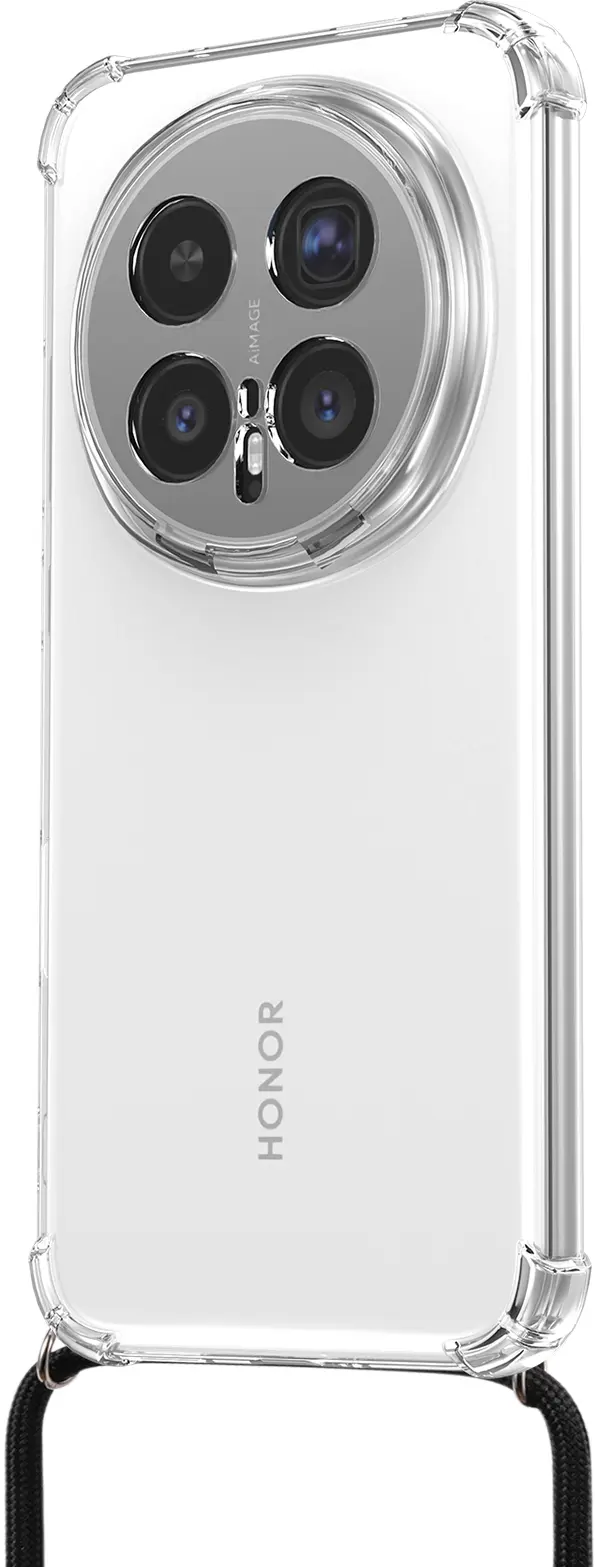 Honor Magic 8 Pro Hoesje met Koord Schokbestendig TPU Transparant afbeelding 2