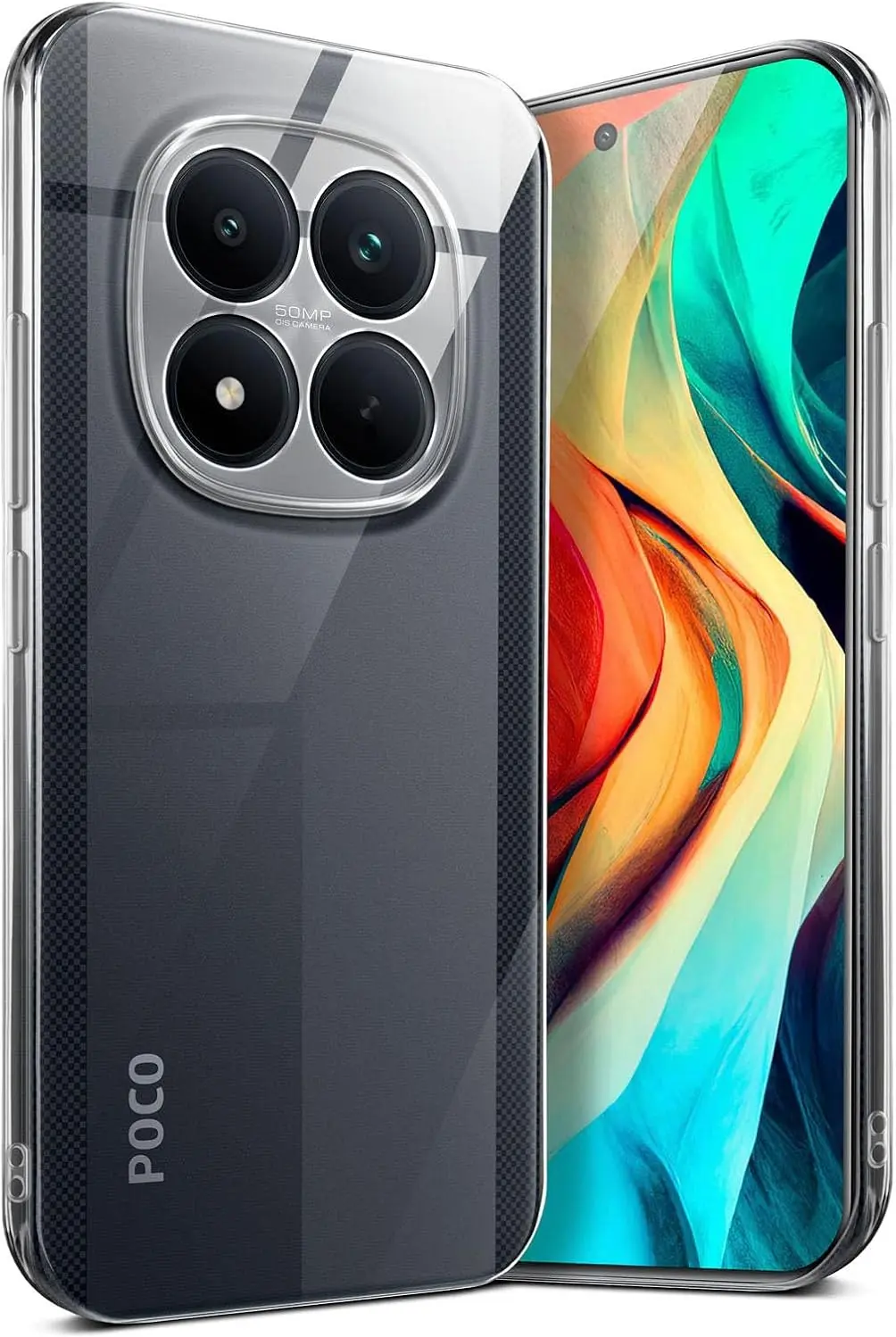 Xiaomi Poco M8 Pro Hoesje Dun TPU Back Cover Transparant afbeelding 1