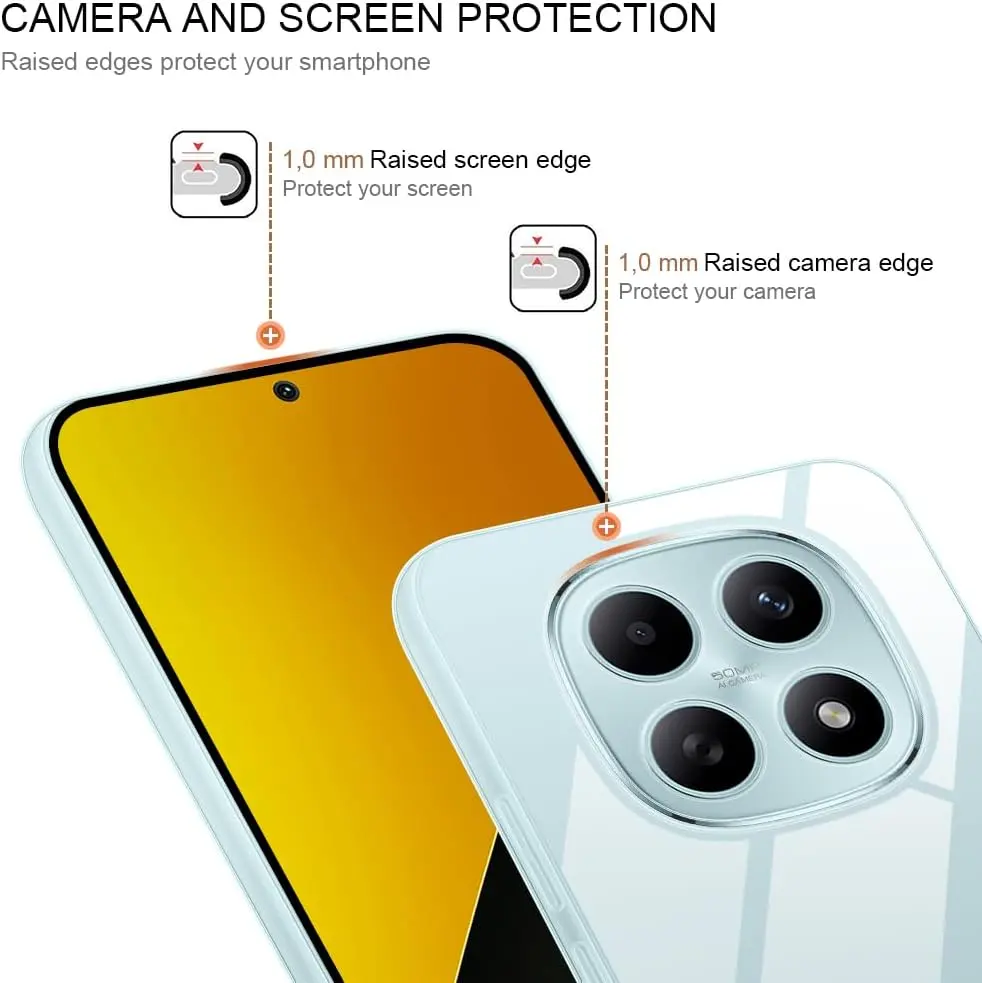 Xiaomi Poco M8 Hoesje Dun TPU Back Cover Transparant afbeelding 4