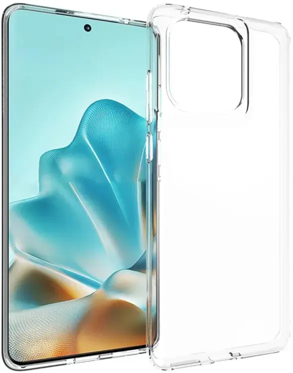 Motorola Moto G67 Hoesje Dun TPU Back Cover Transparant afbeelding 1